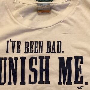 Hollister Cream Graphic Tee for Men